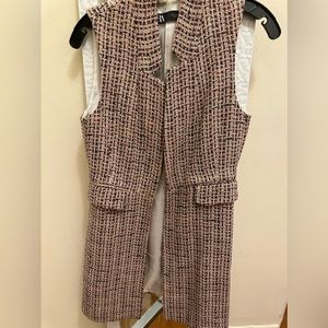 Pink vest zara brand size small texturized